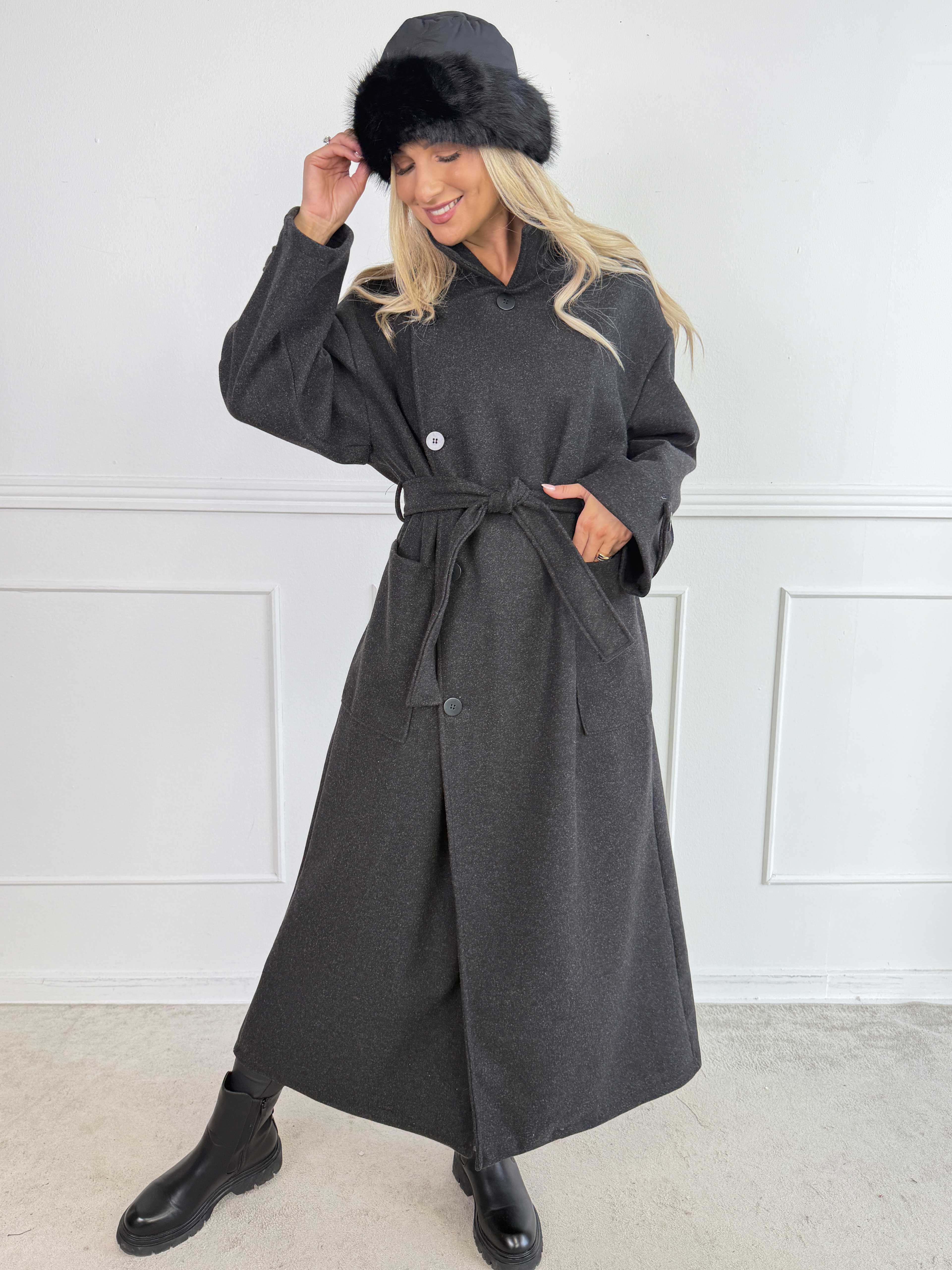 Gianna – Snygg och mjuk plus size trenchcoat med stora fickor